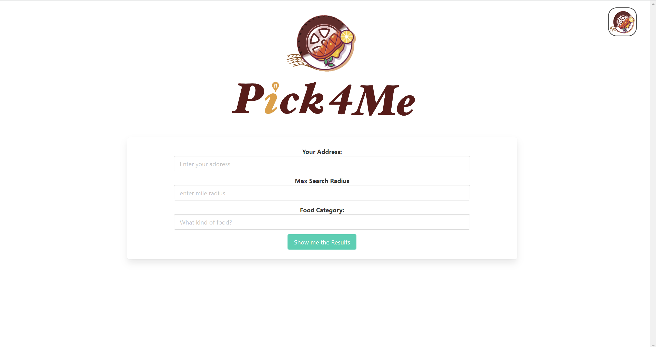 pick4me-home-page